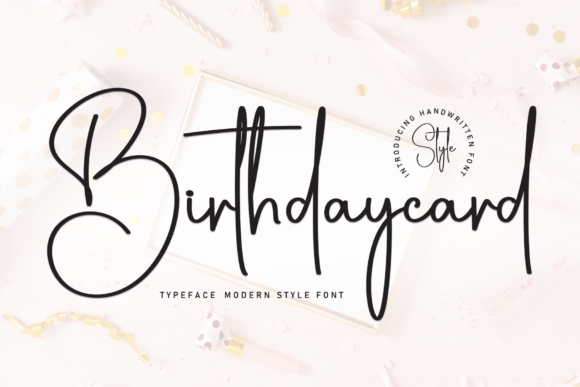 ... and then paragraphs, headings, list. I'll not include any markdown. I'll use  or  where appropriate but not necessary. I'll use  for bullet list.

I need to ensure the H1 is plain text inside , no markdown. So Birthdaycard: A Romantic and Exquisite Font for Creatives
