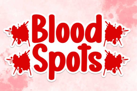 Blood Spots: A Handwritten Font with Timeless Charm